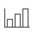 bar chart icon vector image vector image