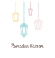 ramadan kareem theme vector image