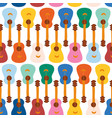 guitars seamless pattern repeating vector image vector image