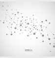 molecules network vector image