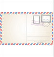 post card template vector image