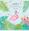 birthday card congratulation template vector image vector image