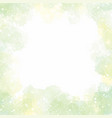 sweet pastel light green yellow watercolor wet vector image