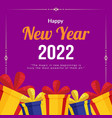 happy new year banner design vector image vector image