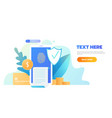 data protection privacy and internet security vector image