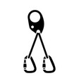 alpinist self rescue system icon vector image