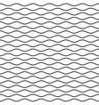 black wavy line seamless pattern vector image vector image