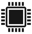 processor icon cpu symbol computer chip sign vector image