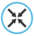 center arrows flat icon vector image