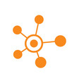 molecule logo connection logo icon template vector image