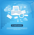 template web banner with copy space email search vector image