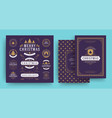 christmas labels and badges design elements vector image
