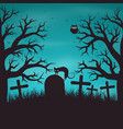 halloween night background in wood vector image vector image