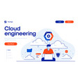 flat modern design cloud engineering vector image vector image
