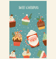 christmas and happy new year vector image vector image