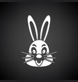 easter rabbit icon vector image