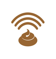 Wi-fi shit wifi turd bullshit wireless Royalty Free Vector