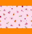 happy valentine day seamless pattern holiday vector image