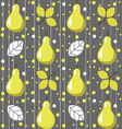 pears seamless pattern vector image vector image