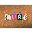 cure concept vector image vector image