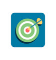 flat target icon vector image vector image