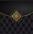 gold black background design sun indian vector image