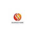 sphere 3d technology logo vector image