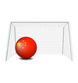a soccer ball with the flag of china vector image vector image