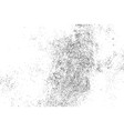 black grainy texture isolated on white vector image