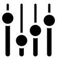 sound settings icon music equalizer volume vector image vector image