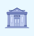 in cartoon flat style of blue vector image vector image