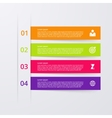 infographics four options vector image