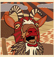bleating goat vector image vector image