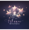 defocused magic star background vector image vector image
