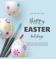 happy easter holiday background vector image vector image