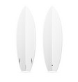 two-sided blank surfboard isolated on white vector image