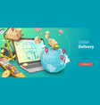 3d conceptual of global vector image