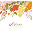 atumnal leaves banner with place for text vector image vector image