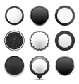 black buttons vector image vector image