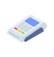 pos terminal electronic payment machine vector image