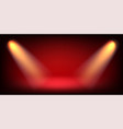 abstract illuminated empty stage with bright vector image vector image