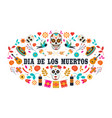 dia de los muertos 3 vector image