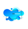 liquid shape promotion banner sticker modern vector image