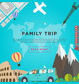 family road traveling concept vector image
