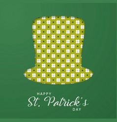 modern paper art design for saint patricks day vector image