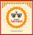 Shubh navratri hand lettering calligraphy Vector Image