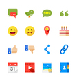 social media icons vector image