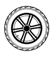 car wheel vector image