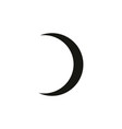 moon icon black celestial vector image vector image