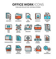 business and office work documents paperwork vector image